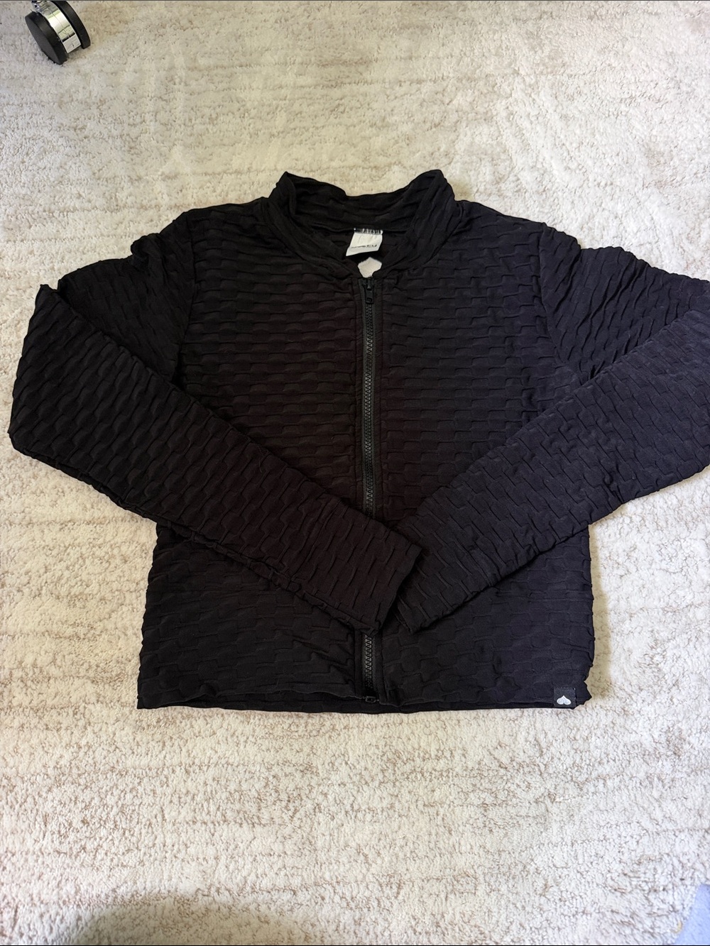 Booty by Brabants Black Chrome Zip Up Jacket One Size Fits Most